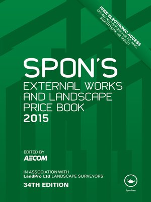 cover image of Spon's External Works and Landscape Price Book 2015